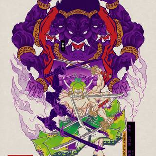 Zoro's Nine Sword Style wallpaper