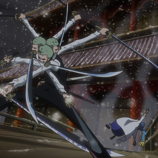 Zoro's Nine Sword Style wallpaper