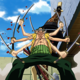 Zoro's Nine Sword Style wallpaper