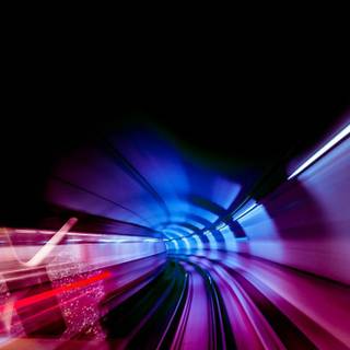 Blurry tunnel wallpaper