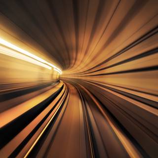 Blurry tunnel wallpaper