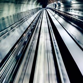 Blurry tunnel wallpaper