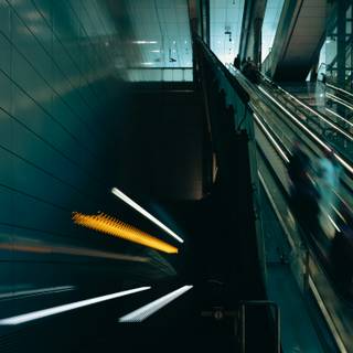 Blurry tunnel wallpaper