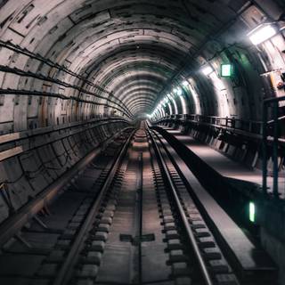 Blurry tunnel wallpaper