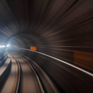 Blurry tunnel wallpaper