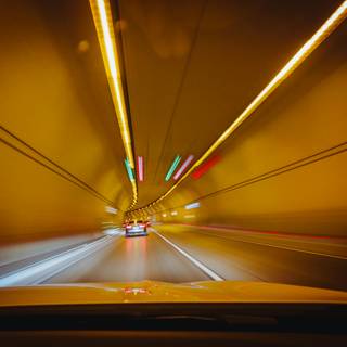Blurry tunnel wallpaper