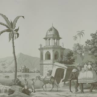 Vintage India wallpaper