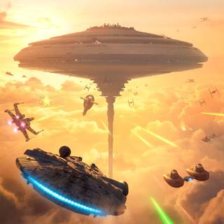 Star Wars Millennium Falcon wallpaper