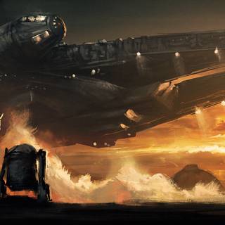 Star Wars Millennium Falcon wallpaper