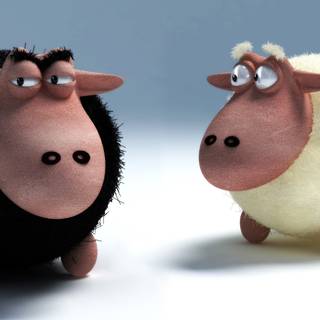 Funny sheep wallpaper