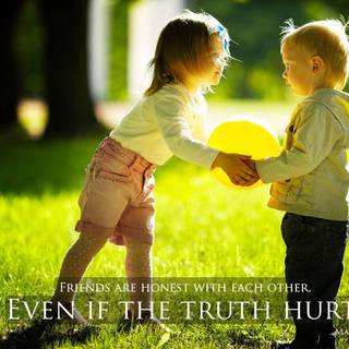 Girl and boy friendship wallpaper