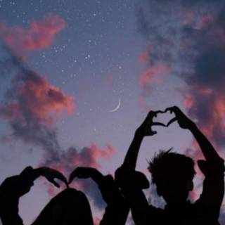 Girl and boy friendship wallpaper