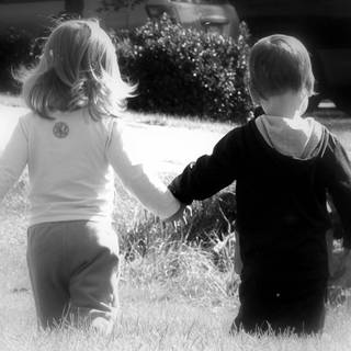 Girl and boy friendship wallpaper