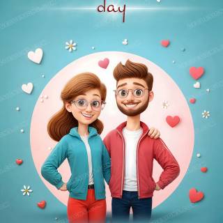 Girl and boy friendship wallpaper