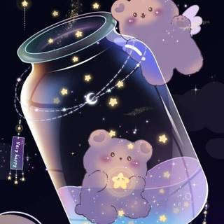 Galaxy bear wallpaper