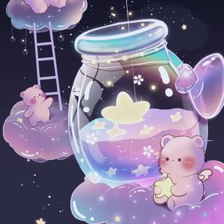 Galaxy bear wallpaper