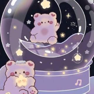 Galaxy bear wallpaper