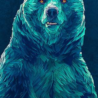 Galaxy bear wallpaper
