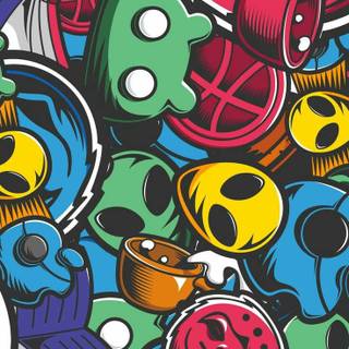 Abstract drawing wallpaper