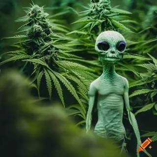 Weed alien wallpaper