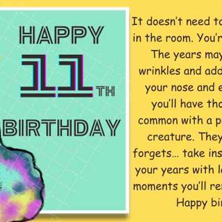 Happy 11 birthday wallpaper