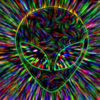 Weed alien wallpaper