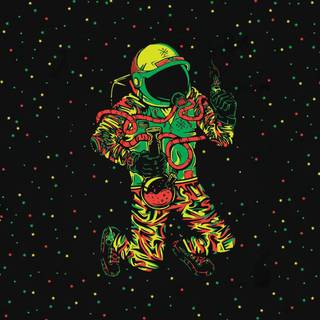 Weed alien wallpaper