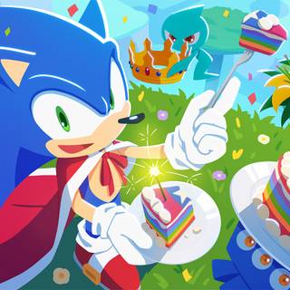 Sonic and Deku wallpaper