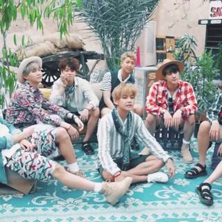 BTS Summer desktop wallpaper