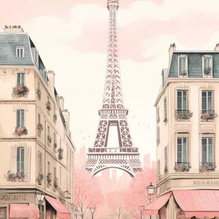 Paris cartoon wallpaper