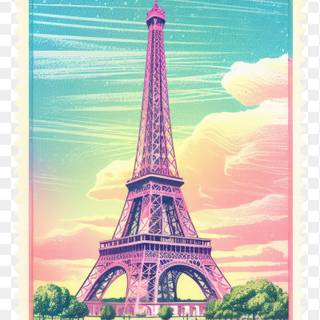 Paris cartoon wallpaper