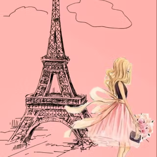 Paris cartoon wallpaper