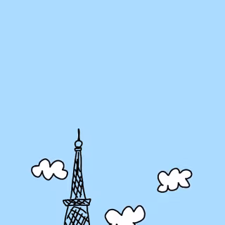 Paris cartoon wallpaper