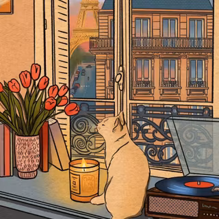 Paris cartoon wallpaper