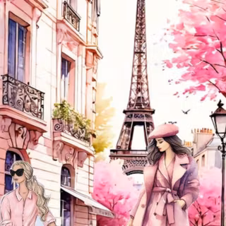 Paris cartoon wallpaper