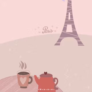 Paris cartoon wallpaper