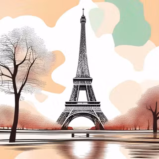Paris cartoon wallpaper