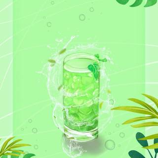 Summer light green wallpaper
