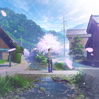 Anime nature spring wallpaper