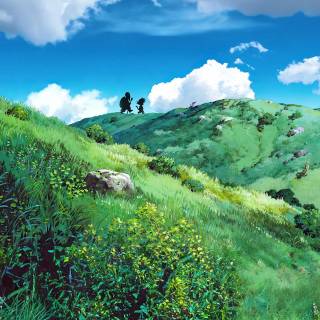 Anime nature spring wallpaper