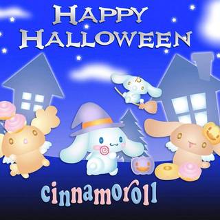 Halloween Sanrio desktop wallpaper
