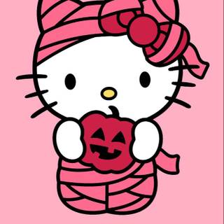Hello Kitty cute Halloween wallpaper