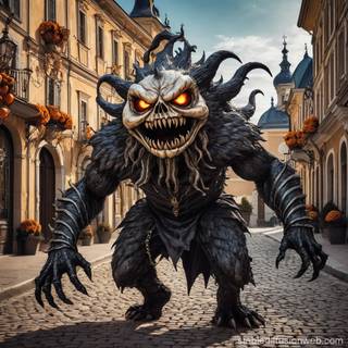 Halloween small town wallpaper