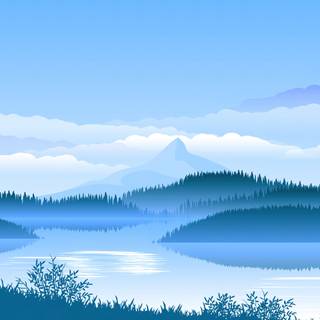 4k blue minimal wallpaper