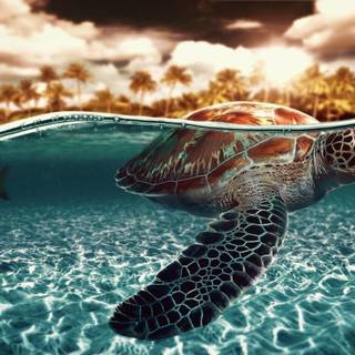 4k sea turtle wallpaper