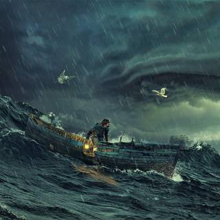 4k anime storm wallpaper