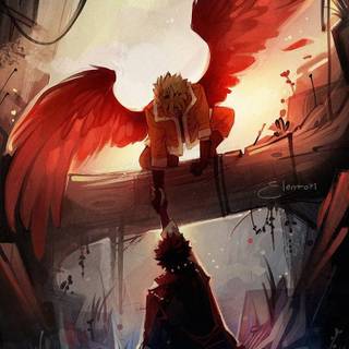 Hawks MHA iPhone wallpaper