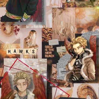 Hawks MHA iPhone wallpaper