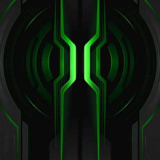 Green gaming phone wallpaper