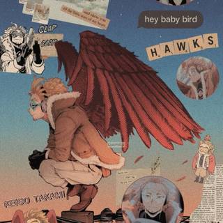 Hawks MHA iPhone wallpaper